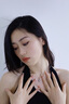 CIAREKAIEN輕奢心中有你鑲鉆項鏈女士時尚首飾品七夕情人節(jié)禮物送女友老婆 心中有你項鏈【藍(lán)鉆】 曬單實拍圖
