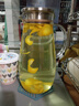憶壺茶（YIHUTEA）玻璃杯涼水壺耐熱耐高溫帶把冷水壺大容量加厚家用大型劃過(guò)茶水壺 【大容量】逸居涼水壺 1900ml 曬單實(shí)拍圖