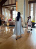 森馬（Semir）連衣裙女海邊度假掛脖兩穿長(zhǎng)裙2025夏季蝴蝶結(jié)初戀裙109325114011 曬單實(shí)拍圖