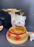 赟婭招財(cái)貓鑰匙收納玄關(guān)擺件客廳家居好物入戶門(mén)鞋柜桌面置物架裝飾品 雙收納福袋招財(cái)貓五件套C 曬單實(shí)拍圖
