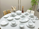 漢茗釉下彩白瓷玲瓏景德鎮(zhèn)高端餐具整套輕奢家用碗盤具套裝喬遷禮物 【性價比推薦】70件丨高端錦盒 曬單實拍圖