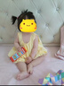 WVD國際品牌女寶寶夏季常規(guī)套裝蝴蝶結(jié)無袖背心花苞短褲兩件套 黃色 120 cm 曬單實(shí)拍圖