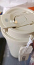 WINTERPALACE紀(jì)念禮品陶瓷咖啡杯高顏值便攜隨行保溫杯子316不銹鋼雙飲吸管杯 316不銹鋼內(nèi)膽-奶霜白 530ML 曬單實拍圖