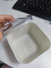 奶油桌面收納盒發(fā)飾手飾盒大容量帶蓋發(fā)圈發(fā)繩發(fā)夾飾品透明收納盒 奶油飾品收納盒【1個(gè)】 曬單實(shí)拍圖