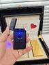 仕保羅（SiBoLo）新年情人節黃銅真指紋朗聲打火機品牌高檔奢侈男士生日禮物送男友開(kāi)蓋定制-黑拉絲+朗聲指紋款 1個(gè) 曬單實(shí)拍圖