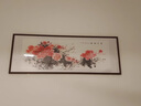 伯莎丹頓（BERTHA DENTON）國(guó)畫(huà)牡丹掛畫(huà)花開(kāi)富貴客廳背景裝飾畫(huà)中式掛畫(huà)純手繪真跡中堂字畫(huà) 手繪牡丹（橫） 帶框尺寸：200*80CM 曬單實(shí)拍圖