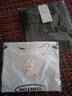 貝茲曼夏季新款廣場(chǎng)舞服裝運動(dòng)套裝女鬼步舞服裝棉短袖闊腿褲休閑套裝 白衣黑褲 3XL (128斤-138斤) 曬單實(shí)拍圖