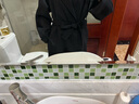 三只小山羊【明星同款經典123】 14.5μm 超細 雙面100純羊絨 大衣長款女 黑色（素色里布） M 曬單實拍圖