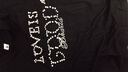 楠子漢【珍珠迎好運(yùn)】GOODBRAND LOVE IS GOOD珍珠標(biāo)語短袖重工情侶T恤 黑色 M 曬單實(shí)拍圖