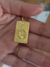 周大生黃金吊墜十二生肖菩薩守護佛項鏈送老婆禮物本命年情人節(jié)多退少補 不動明王（雞）贈咖色頸繩 約4.5g 曬單實拍圖