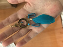 妙奕嘉新中式耳環(huán)女民族風(fēng)耳飾2025新款高級(jí)感小眾設(shè)計(jì)羽毛耳墜海邊度假 藍(lán)色羽毛民族風(fēng)耳環(huán)一對(duì) 曬單實(shí)拍圖