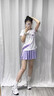 DUTRIEUX羽毛球服套裝男女速干衣情侶運(yùn)動(dòng)比賽服短袖防走光短褲裙訓(xùn)練隊(duì)服 羽你同行【女款】白色+紫裙褲L 曬單實(shí)拍圖