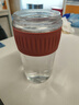 樂扣樂扣（LOCK&LOCK）咖啡杯耐熱玻璃水杯子男女學(xué)生便攜式雙飲吸管杯隨手杯500ML粉色 曬單實拍圖