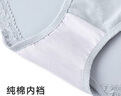 曼妮芬舒柔莫代爾中腰低角褲舒適內褲女士性感蕾絲底褲20612163 030 灰色【花卉蕾絲】 XL (170) 曬單實(shí)拍圖