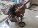 貝麗可高景觀嬰兒車0-3-6歲用折疊可坐可躺帶減震輕便推車兒童遛娃神器 運(yùn)動(dòng)款-巧克色+可坐可躺+折疊 曬單實(shí)拍圖