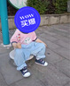 papa爬爬夏季兒童褲子牛仔七分褲時(shí)髦洋氣男女寶寶休閑百搭下裝潮 淺藍色 110 cm 曬單實(shí)拍圖
