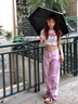 京悠雨德國(guó)擋太陽(yáng)傘防曬防紫外線女迷你小巧便攜晴雨兩用口袋遮陽(yáng)傘超輕 梧桐米-黑膠防曬-晴雨兩用 曬單實(shí)拍圖