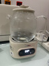 美的（Midea）花漾0膠水全玻璃全自動(dòng)養(yǎng)生壺 辦公室多功能煮茶壺 燒水壺恒溫電熱水壺煮茶器花茶壺1L YS10B101 曬單實(shí)拍圖
