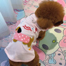 嬉皮狗（hipidog）小狗狗衣服可愛臘腸狗毛巾繡背心小型幼犬比熊約克夏無袖小狗衣服 奧麗粉（可牽引） XL（建議體重11-15斤） 曬單實拍圖