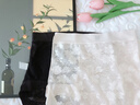 貓人（MiiOW）女士內(nèi)褲女輕薄蕾絲提花100A桑絲抑菌無痕性感透氣高腰收腹四角褲 胭脂紅+高級黑+梨白 M 【建議80-100斤】 曬單實拍圖