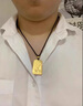 御友記民族風(fēng)觀音掛墜 男款復(fù)古無事牌觀音吊墜 金包銀祥云觀音項墜 包金1.4克 總重25克左右 40*24MM 曬單實拍圖