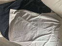 恒源祥桑蠶絲針織V領(lǐng)短袖T恤夏季新款寬松顯瘦遮肉無袖背心上衣落肩t恤 黑色-V領(lǐng)6037 XL 建議120-130斤 曬單實(shí)拍圖