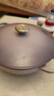 酷彩（Le Creuset）琺瑯鍋鑄鐵鍋22cm圓形鍋深燒鍋鳶尾紫燜蒸燉煮煲湯鍋多功能微壓鍋 【3-4口之家】深燒鍋鳶尾紫 24cm 曬單實(shí)拍圖