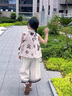 靚貝城堡女童套裝夏季2025新款洋氣兒童夏裝女寶寶背心襯衫兩件套薄款衣服 圖片色 110 曬單實(shí)拍圖