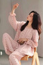婧麒（JOYNCLEON）月子服純棉夏薄款紗布產(chǎn)后哺乳孕婦睡衣家居服 粉XL jyz179441 曬單實(shí)拍圖