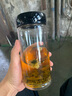 富光單層玻璃杯加厚大肚泡茶缸大容量透明圓形帶蓋防漏水杯 580ml豪飲型 曬單實拍圖