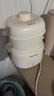 九陽(yáng)電燉鍋小容量家用寶寶煮粥鍋嬰兒輔食鍋煲湯燕窩電燉盅家用白瓷膽 1L 【配帶蒸籠/上蒸下煮】 曬單實(shí)拍圖