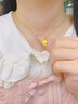 中國黃金（CHINA GOLD）黃金項鏈女士足金可愛貓吊墜本命年七夕情人節(jié)禮物送女友老婆 足金可愛貓吊墜約1.4g*配銀鏈 曬單實拍圖
