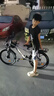 鳳凰（Phoenix）兒童自行車6-12歲中大童男孩山地車青少年變速學(xué)生車單車小學(xué)生車 A6- 亮銀色- 變速輻條輪-帶后座架 22寸(適合身高140-160cm) 曬單實拍圖