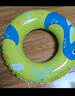 喬丹（QIAODAN）KIDS泳圈安全充氣大浮力親子靜音不漏氣兒童卡通腋下寶寶游泳用品 草綠色 直徑55CM【加厚泳圈】 曬單實(shí)拍圖