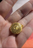行金銀中古法黃金吊墜 足金999八寶羅盤福字掛墜 送禮自帶 寶寶吊墜 吊墜約1.2g (單吊墜帶環(huán)） 克重多退少補 曬單實拍圖