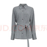 S.DEER【新】圣迪奧女裝休閑基本款長(zhǎng)袖襯衫S233Z0507 中灰/77 M 曬單實(shí)拍圖