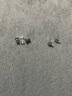 伊燦s999銀針?lè )綁K精致耳釘女2025年新款爆款輕奢小眾設計耳飾小巧耳環(huán) s999銀針精致耳釘 曬單實(shí)拍圖