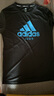 阿迪達斯 （adidas）短袖男春夏跑步休閑運動(dòng)服圓領(lǐng)健身速干T恤 黑藍JUDO S  曬單實(shí)拍圖