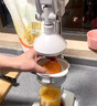 OQB德國橙汁壓榨器手動商用榨汁機(jī)擺攤壓汁機(jī)擠壓器壓橙子鮮榨 【爵士銀】加高加厚升級款+平頭+尖頭 曬單實拍圖