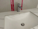漢斯格雅（Hansgrohe）陶瓷臺盆洗手洗臉衛(wèi)生間面盆臺盆龍頭組套 長方陶瓷臺下盆+71303007 曬單實拍圖