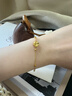 中國珠寶（Sino gem）黃金手鏈女足金幸運四葉草金手飾生日禮物情人節(jié)送女友愛人老婆 四葉草手鏈+玫瑰花禮盒 曬單實拍圖