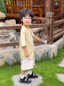 G.DUCKKIDS小黃鴨童裝兒童漢服男童夏季薄款寶寶周歲禮服夏裝國(guó)風(fēng)唐裝演出服 黃色+吊墜 90 尺碼建議1~2歲cm 曬單實(shí)拍圖