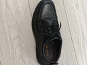 宜馳（EGCHI）皮鞋男士商務(wù)休閑鞋頭層牛皮工作駕車鞋子男 J7275 黑色 40  曬單實(shí)拍圖