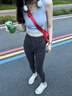 莜仙格提臀灰色高腰牛仔褲女小碼修身顯瘦小腳歐美緊身長褲鉛筆褲少女潮 灰色 M 建議 95-105斤 曬單實拍圖