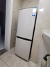 海爾（Haier）冰箱出品雙開門二門177升冰箱家用小型冰箱租房省電不占地冷藏冷凍兩用統(tǒng)帥家用小冰箱 以舊換新 177升雙門冰箱節(jié)能省電 兩天約用1度電 曬單實拍圖