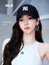 MLB帽子男女軟頂棒球帽虞書欣明星同款運(yùn)動(dòng)鴨舌帽3ACP6601N-50BKS-F 曬單實(shí)拍圖