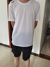 李寧速干t恤男短袖夏季透氣冰絲體恤休閑寬松跑步籃球運(yùn)動(dòng)健身速干衣 冰爽白【AT DRY速干科技】 2XL /185 (170-185斤) 曬單實(shí)拍圖