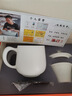 典躍羊脂玉白瓷茶杯高端辦公室個(gè)人老板杯帶過(guò)濾茶水分離泡茶杯送禮 羊脂玉瓷納福辦公杯 曬單實(shí)拍圖
