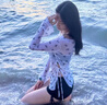 卡汐沐泳衣女遮肉顯瘦分體三件套純欲蝴蝶結(jié)罩衫平角褲比基尼泡溫泉泳裝 泳衣三件套【均碼】建議75-115斤 曬單實(shí)拍圖