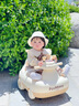 可優(yōu)萌兒童電動(dòng)搖搖車1-3歲玩具車可坐人寶寶生日禮物小孩一周歲禮高檔 奶咖白【搖擺+遙控+藍(lán)牙+推桿】 女孩男孩滿月百天搖擺車扭扭車 曬單實(shí)拍圖